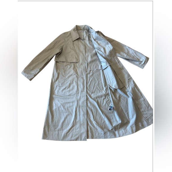 Everlane The Long Maxi Mac Trench Coat Stone M - Picture 9 of 13